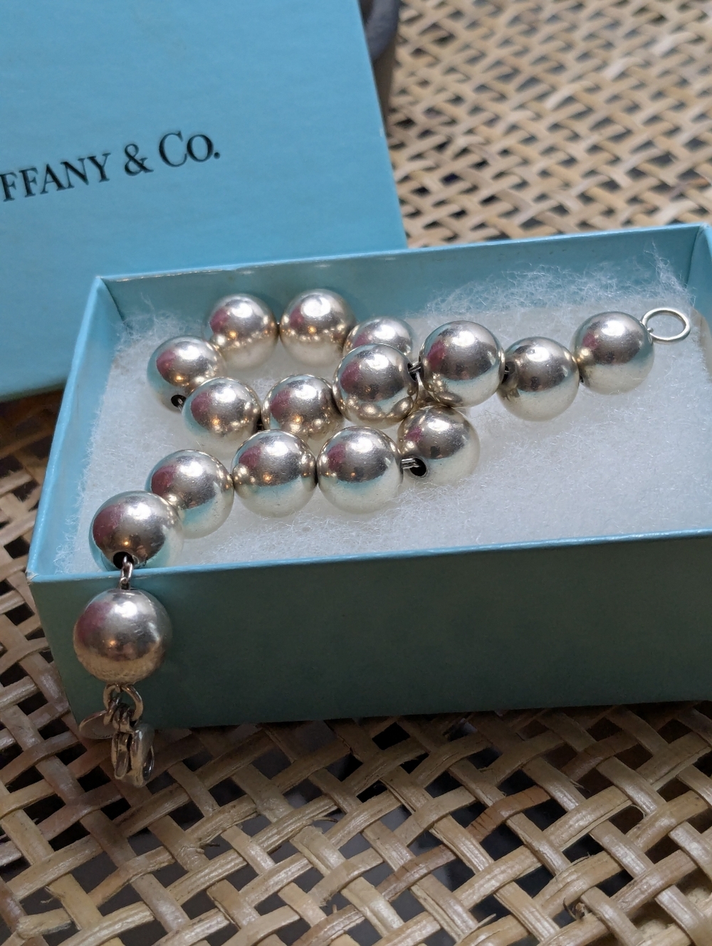 Tiffany & Co. Polished Silver Bead Bracelet - Picture 9 of 11